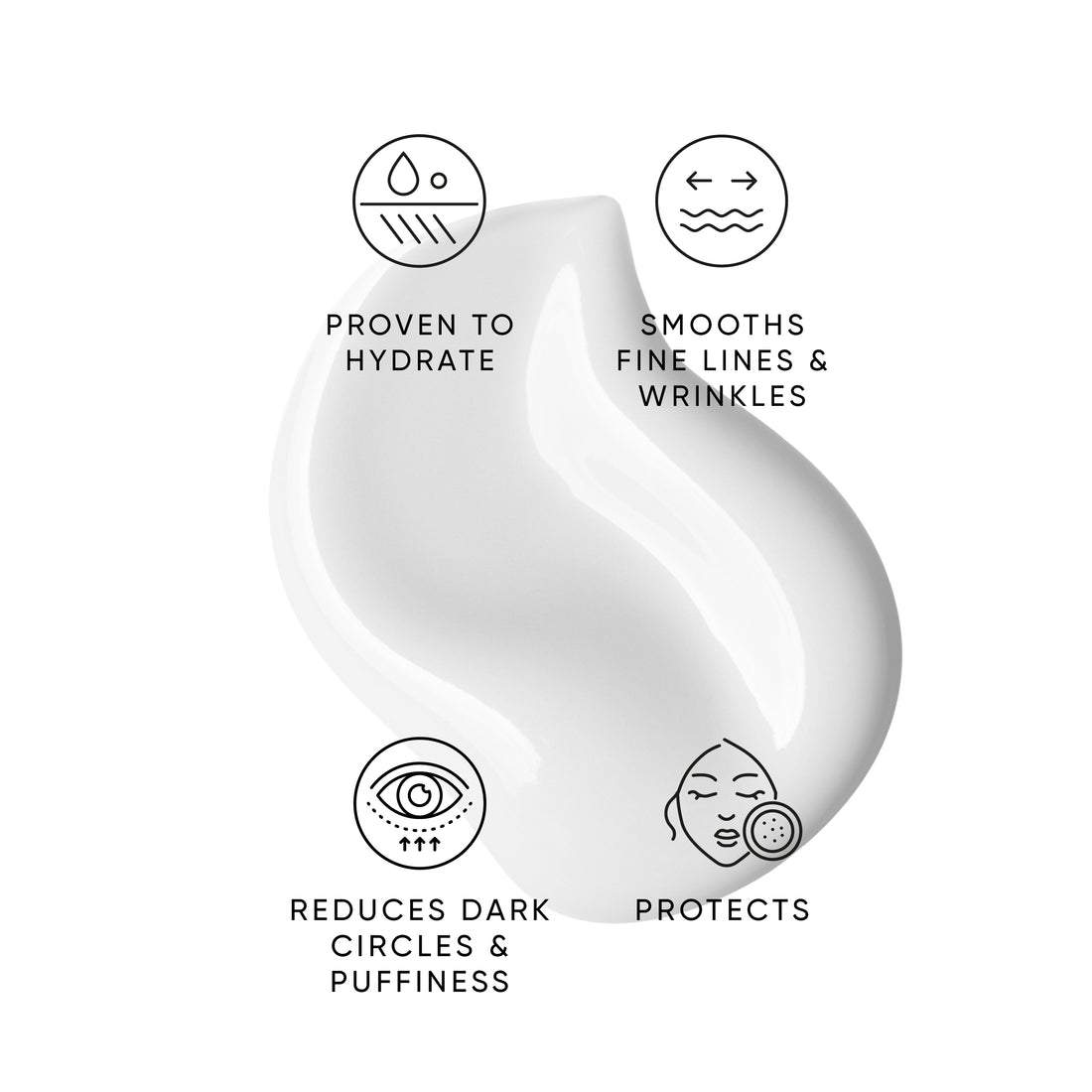 Irene Forte olive hydrating eye cream with packaging on a white background