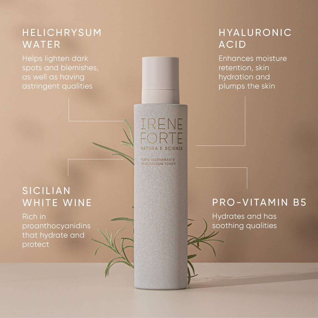 Helichrysum Hydrating Toner with outer box and swatch