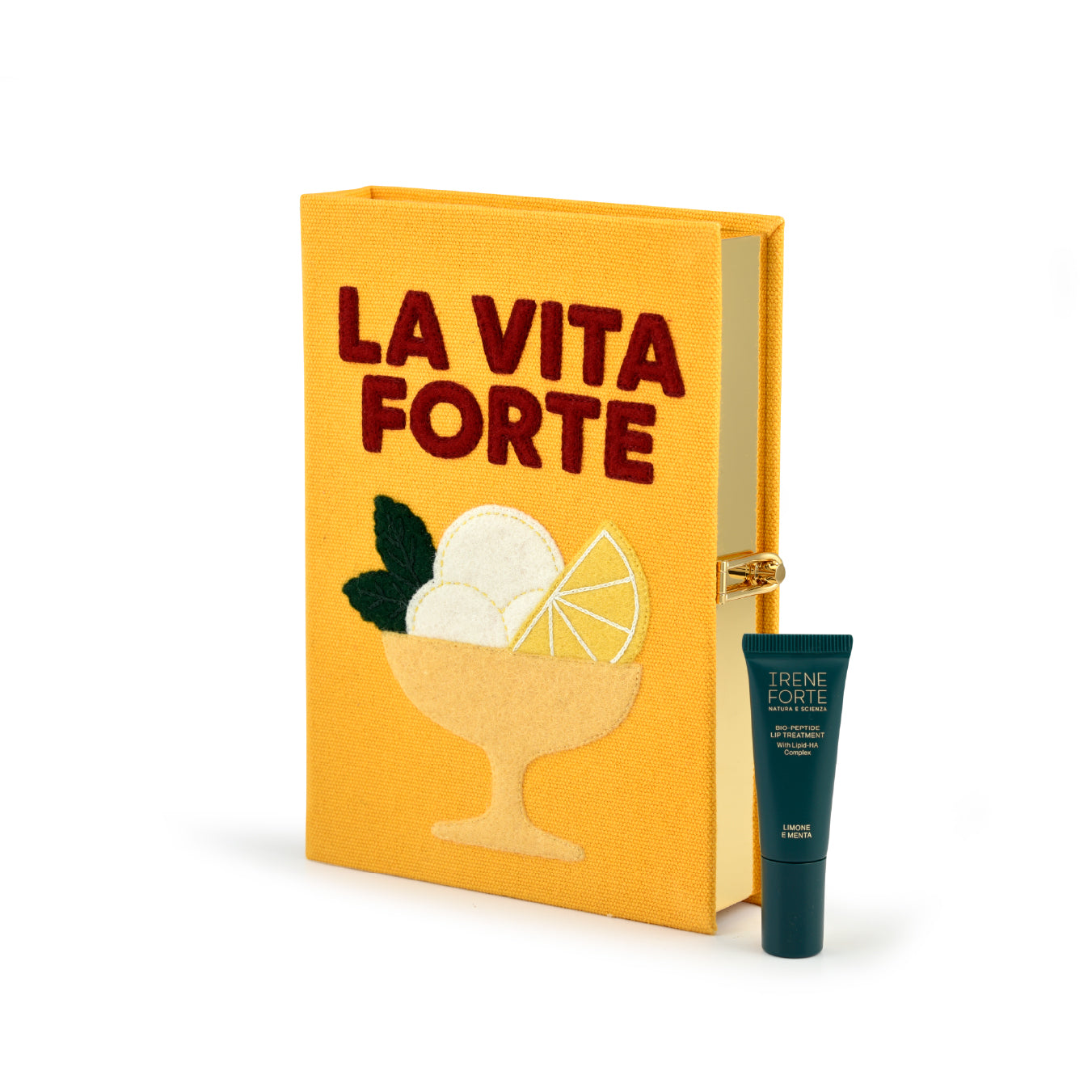 “La Vita Forte” Olympia Le-Tan Clutch & Bio-Peptide Lip Treatment